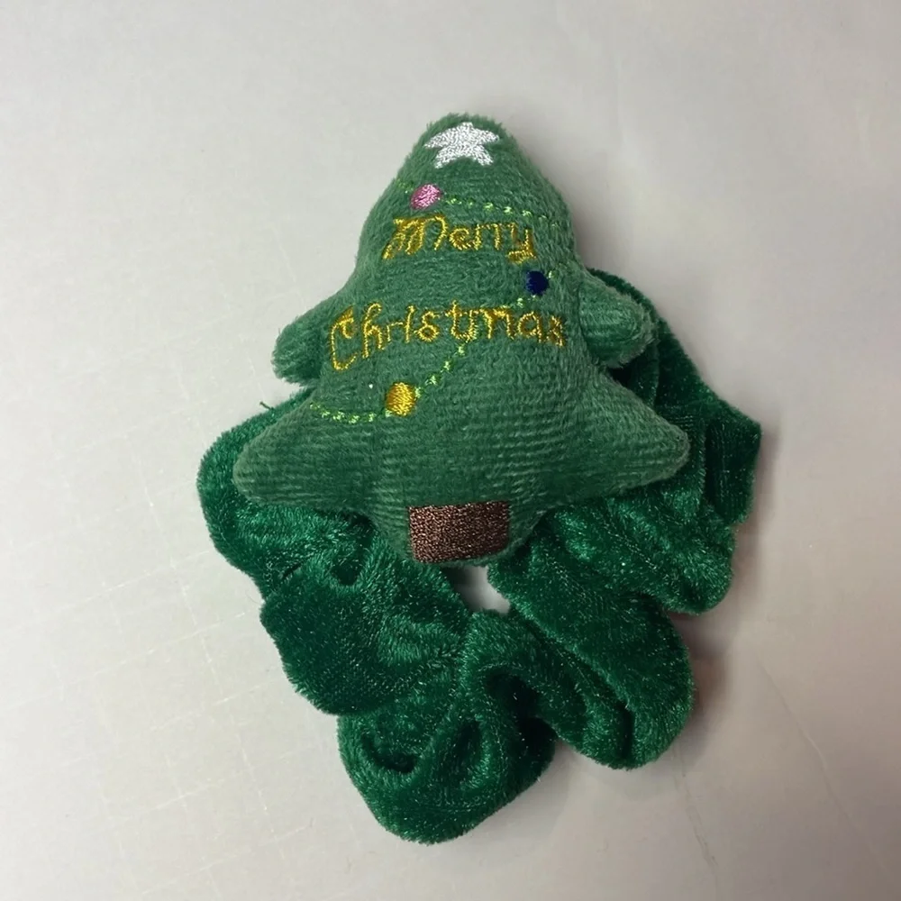 Festive Christmas Hair Scrunchies Accessories Set of 3